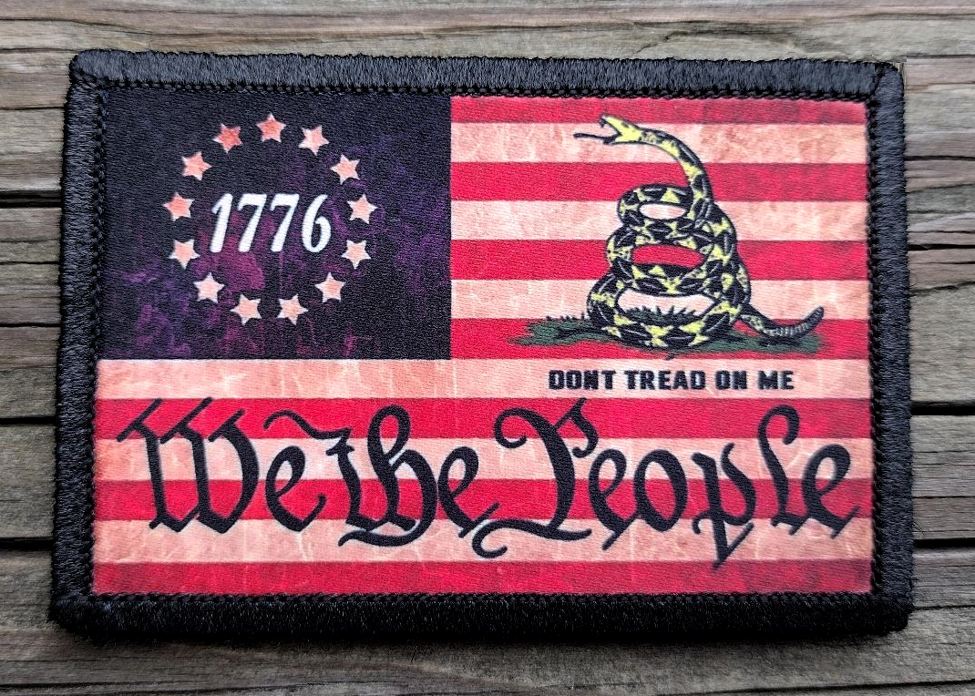  NEO Tactical Gear B Ross US Flag Don't Tread On Me PVC  Rubber Morale Patch – Crossfit Patch - Hook Backed with Loop Attachment  Piece That Can Be Sewn On 