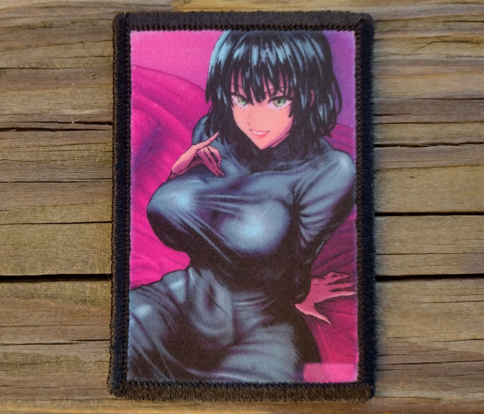Anime Girl Pink Hair Morale Patch – Rude Patch