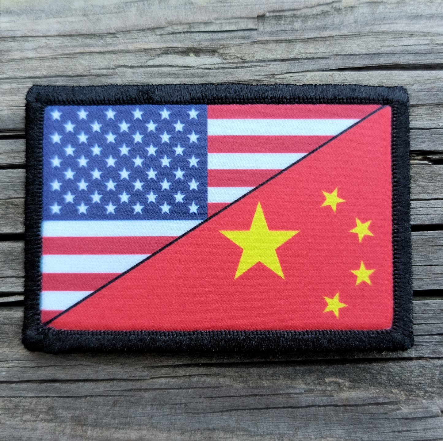 Chinese American Flag Morale Patch