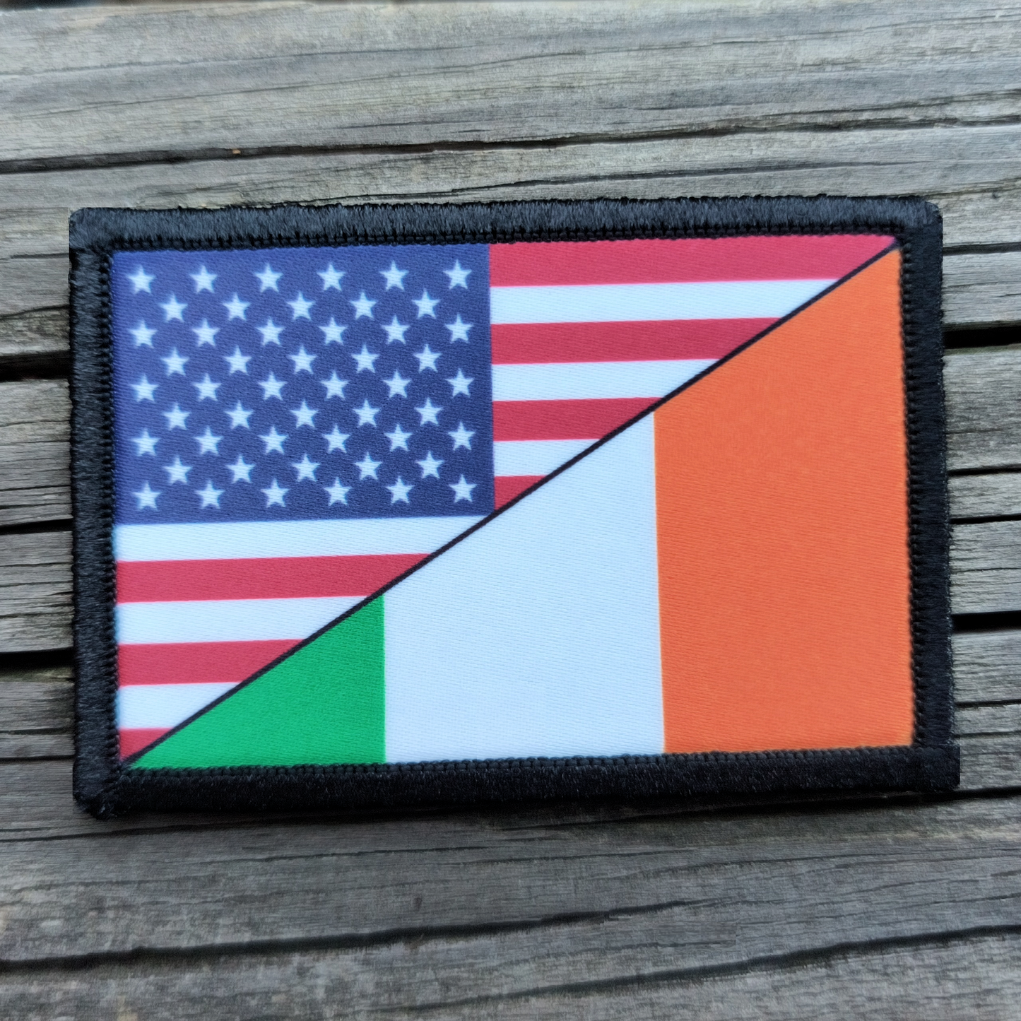 Irish American Flag Morale Patch