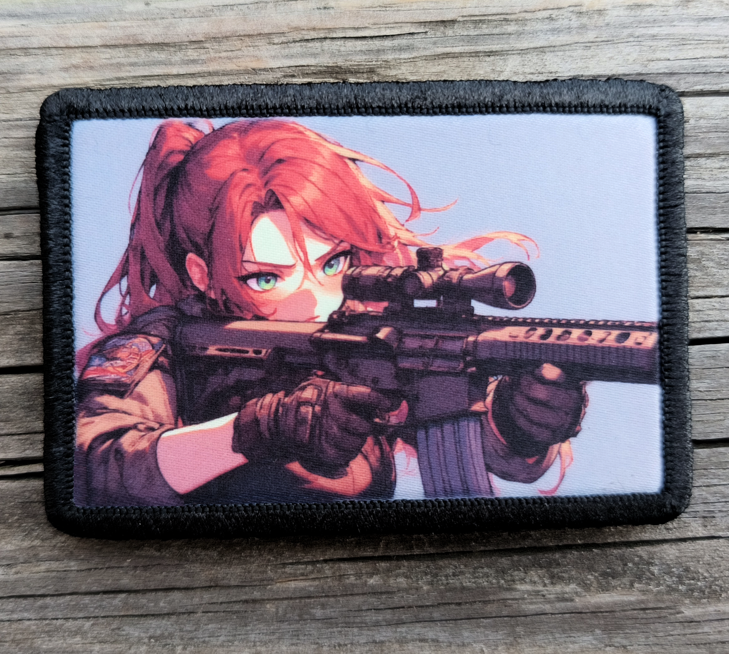 Anime Redhead Shooting Morale Patch