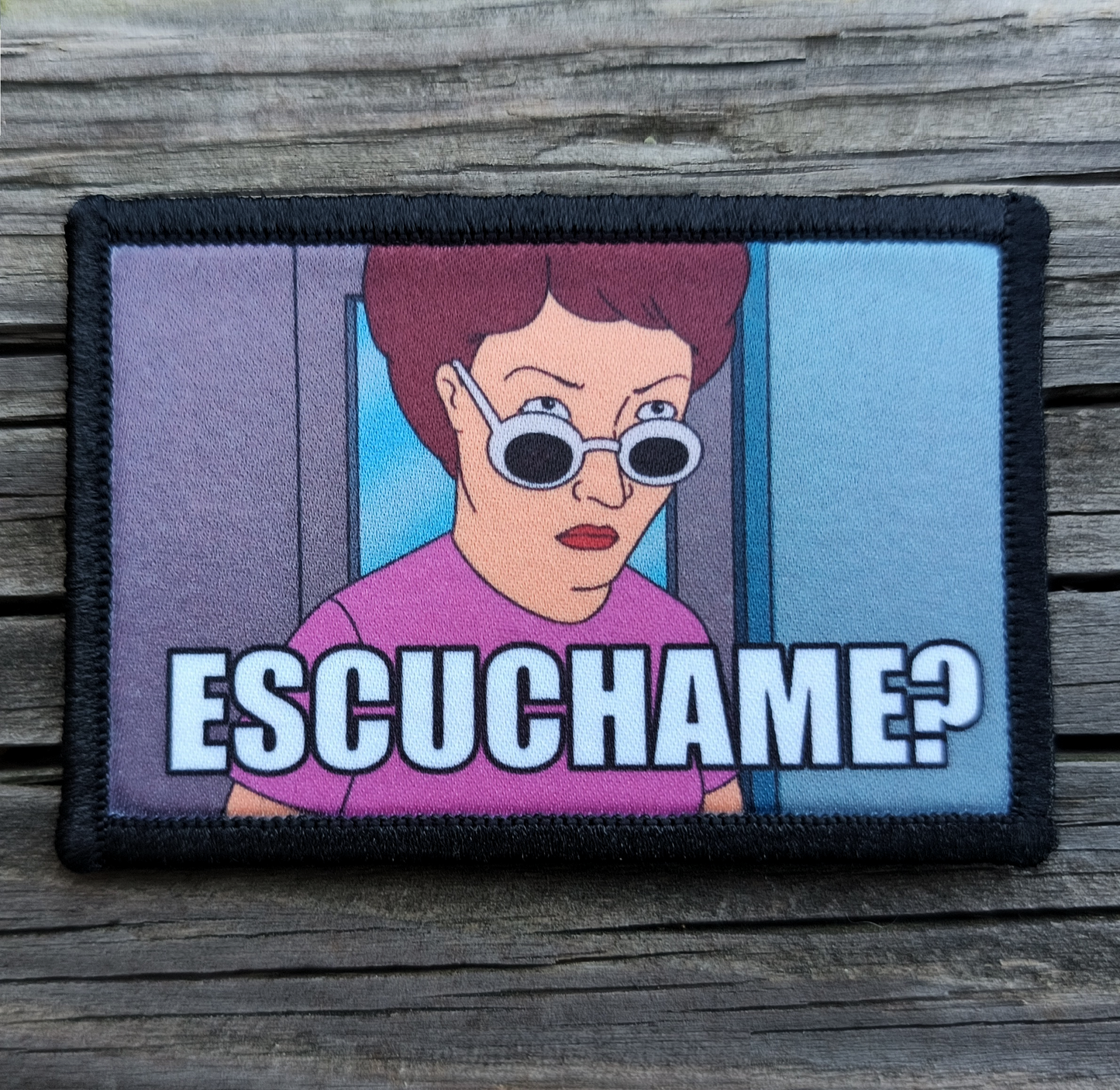 King of the Hill Peggy Escuchame Morale Patch