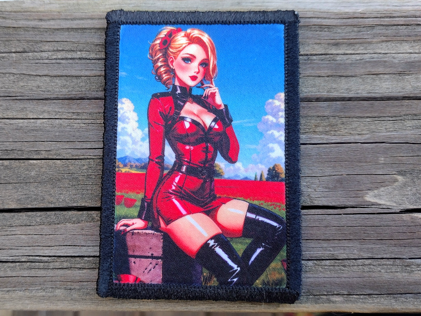 Pinup Red Dress Morale Patch