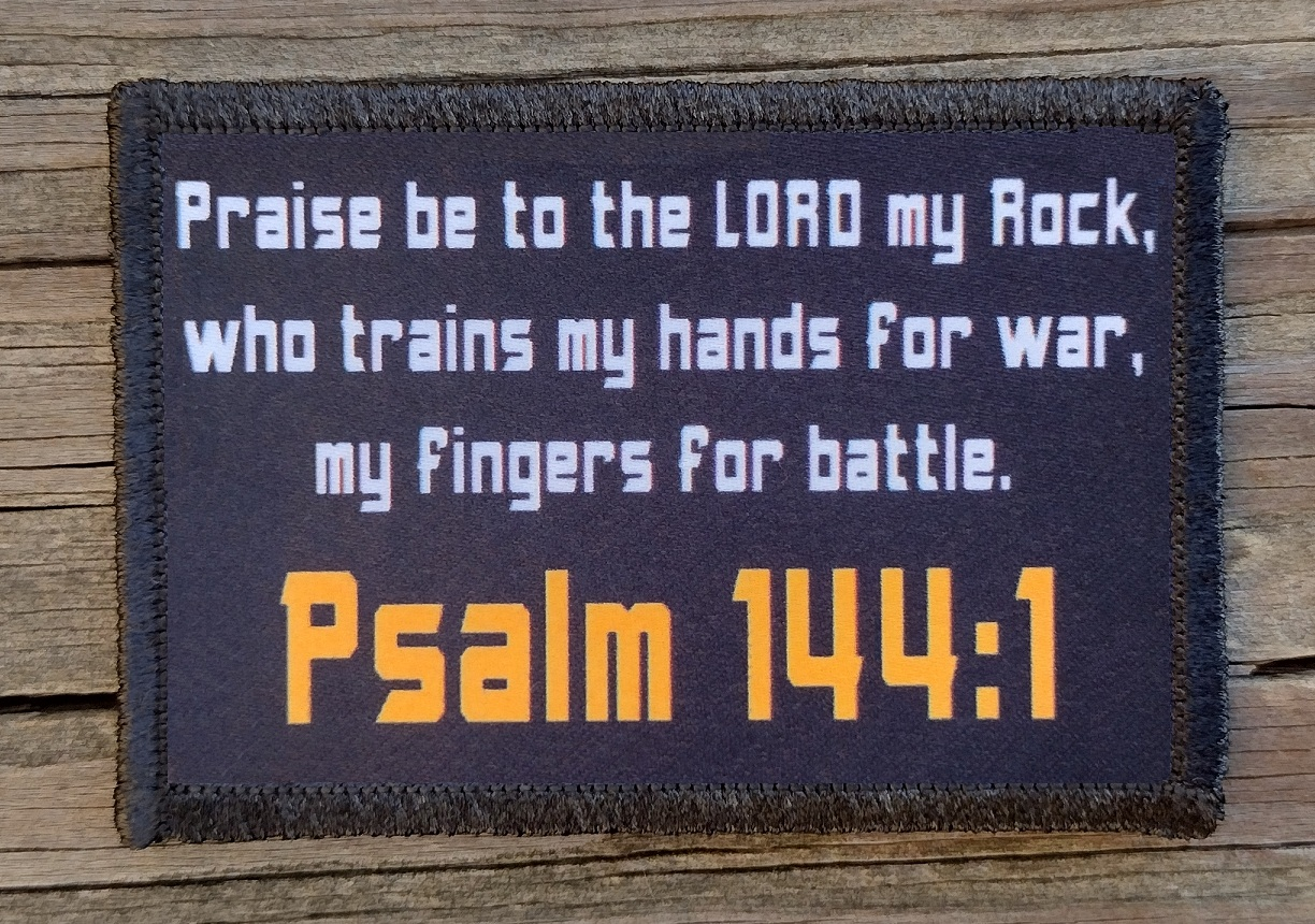 Psalm 144:1 Morale Patch