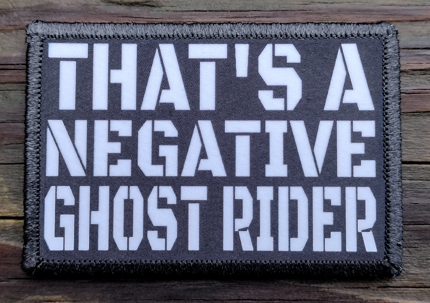 Thats A Negative Ghost Rider Morale Patch