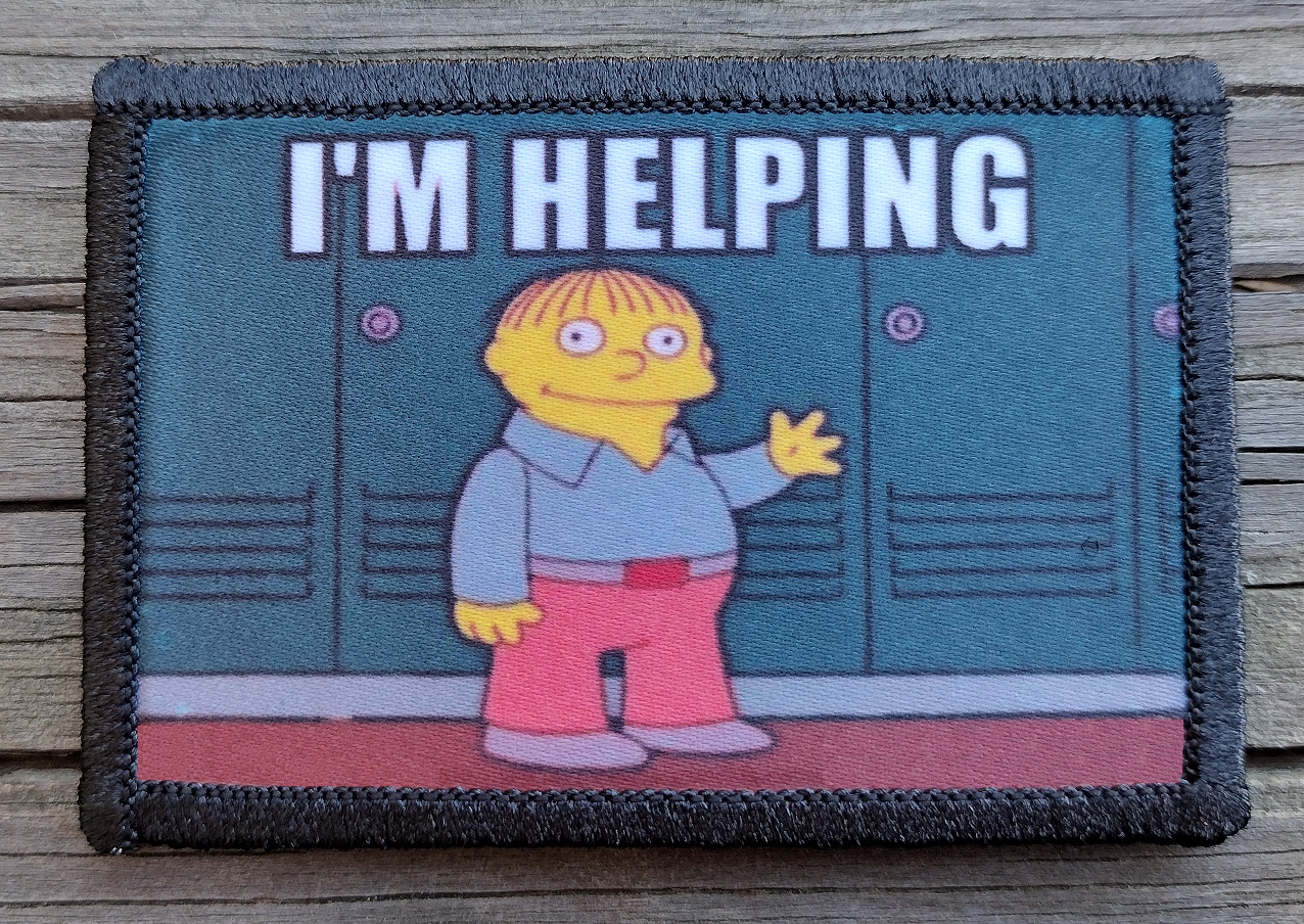 Ralph Wiggum Im Helping Morale Patch