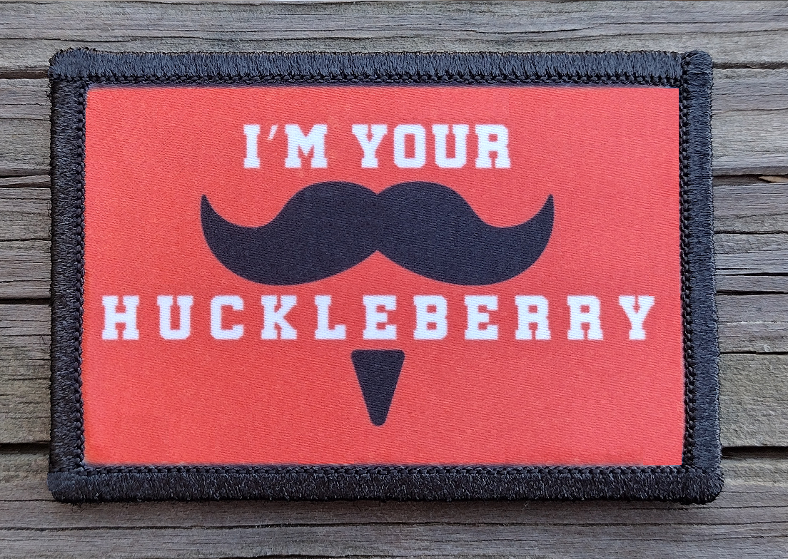 3 Packs I'm Your Huckleberry Funny Patch Full Embroidered Tactical Funny  Hook & Loop Emblem Applique Patch Military Clothes Clothing Hats Jeans