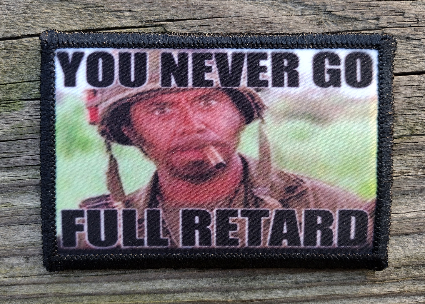 Tropic Thunder You Never Go Full Retard Morale Patch
