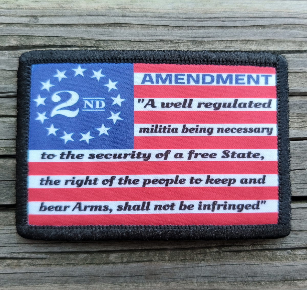 2 Amendment Patch 2nd Amendment Flag Morale Patch – Rude Patch