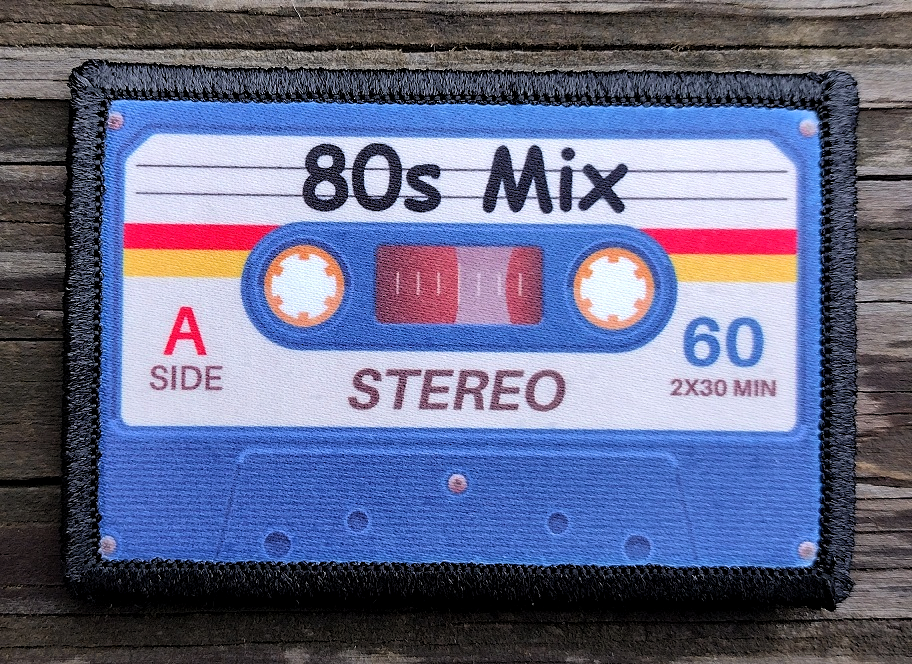 80s Packet 80s Mix Tape Cassette Morale Patch – Rude Patch