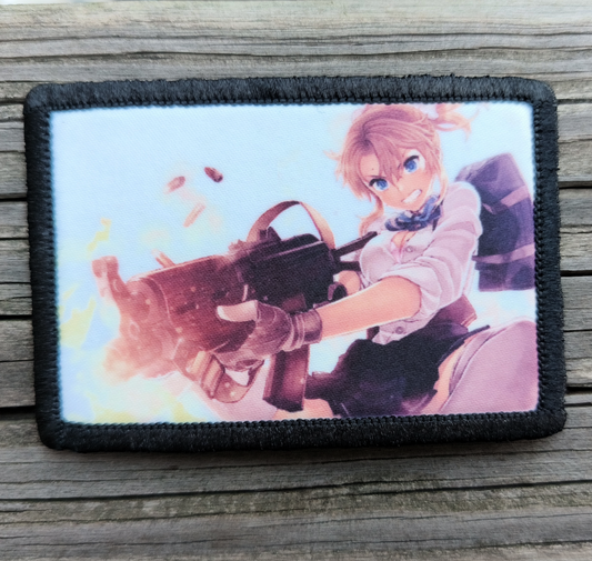 Anime Girl AK47 Morale Patch