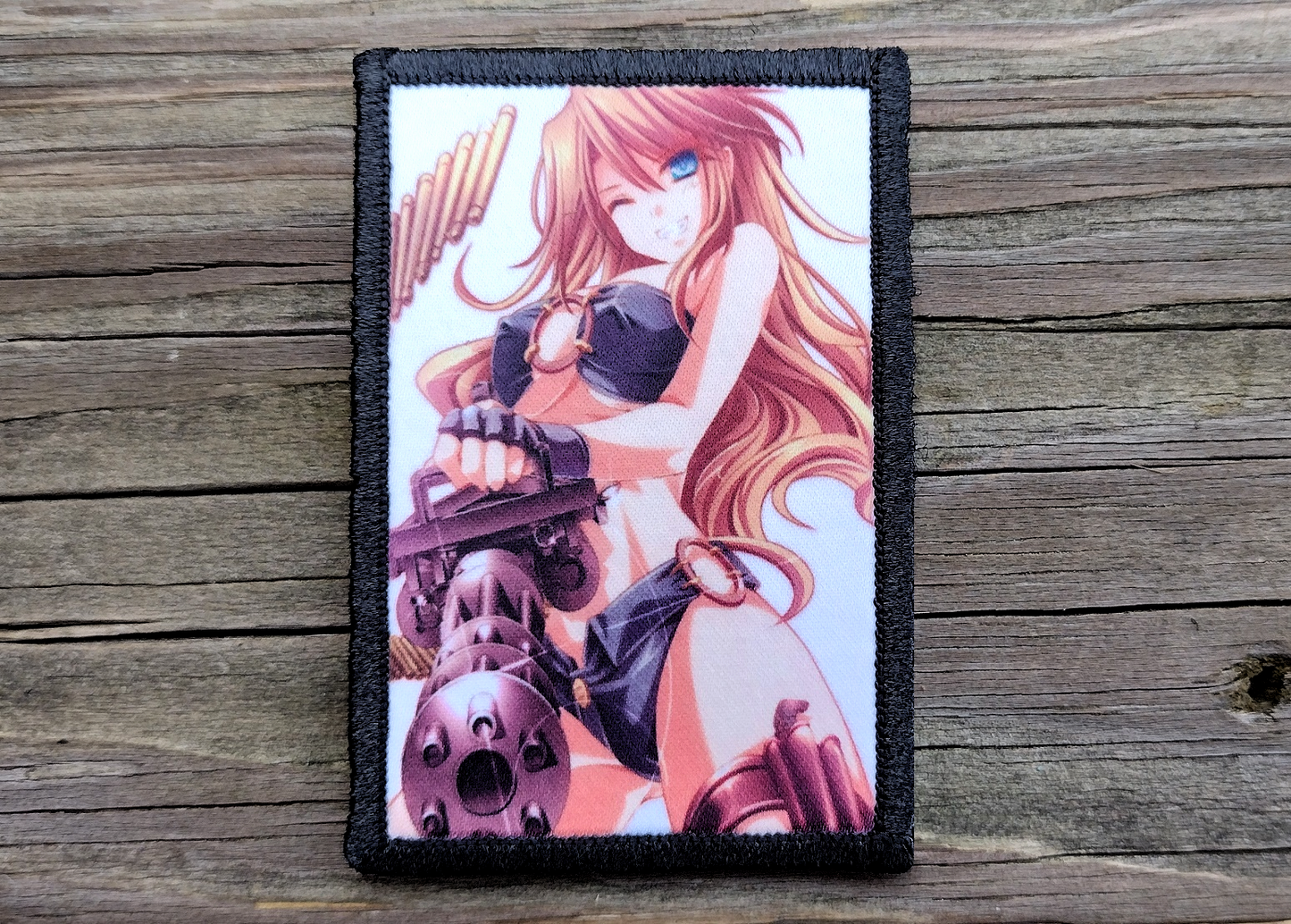 Anime Girl Minigun Morale Patch