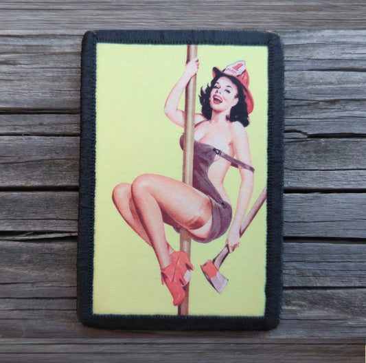 Firefighter Pinup Girl Morale Patch