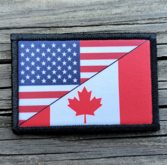 American Canadian Flag Morale Patch