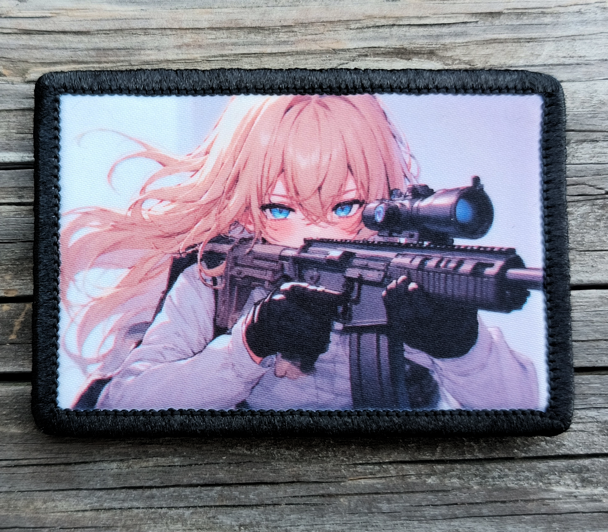 Anime Girl Rifle Morale Patch – Rude Patch