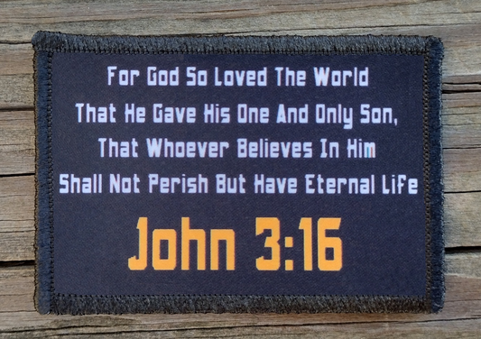 John 3:16 Morale Patch
