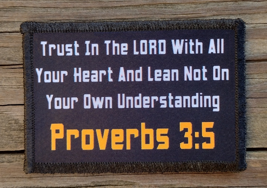 Proverbs 3:5 Morale Patch