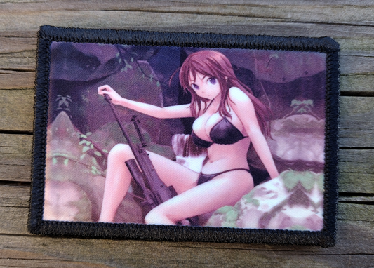 Anime Girl Sniper Rifle Morale Patch
