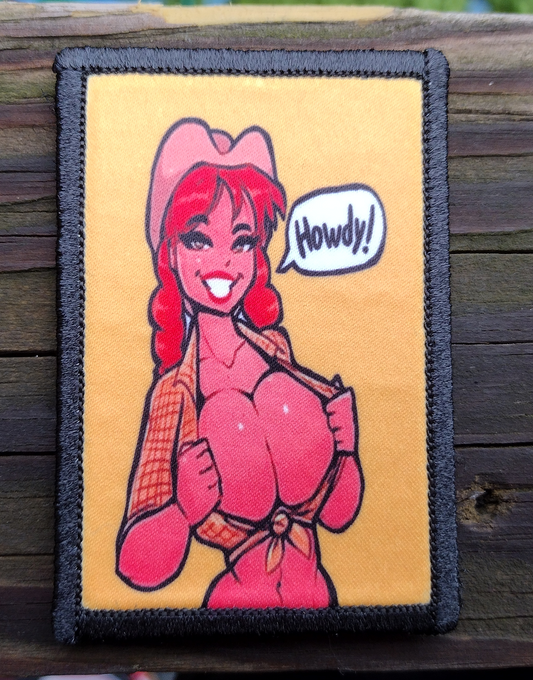 Cowgirl Howdy Morale Patch