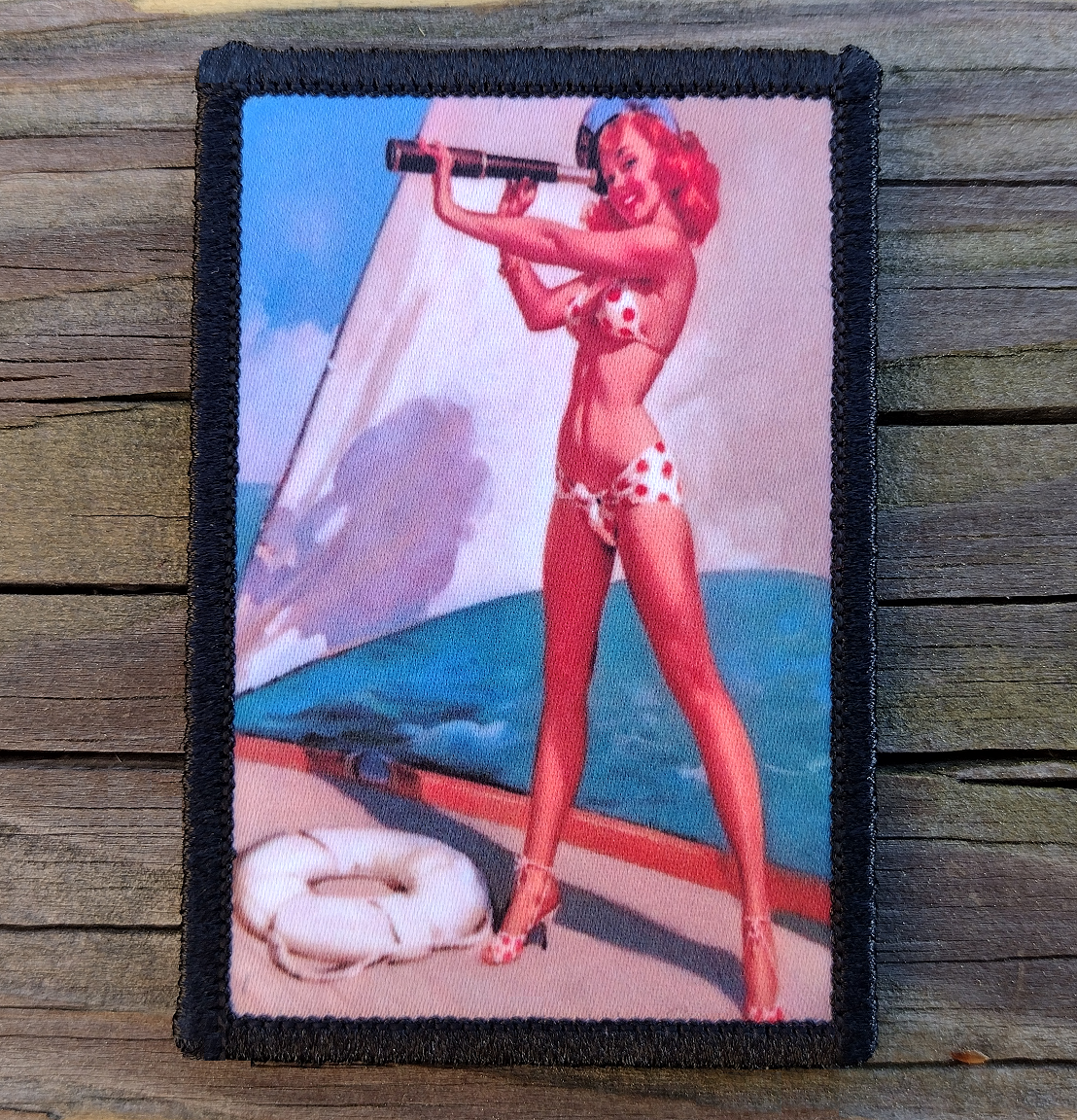 Pinup Girl Sailor Morale Patch