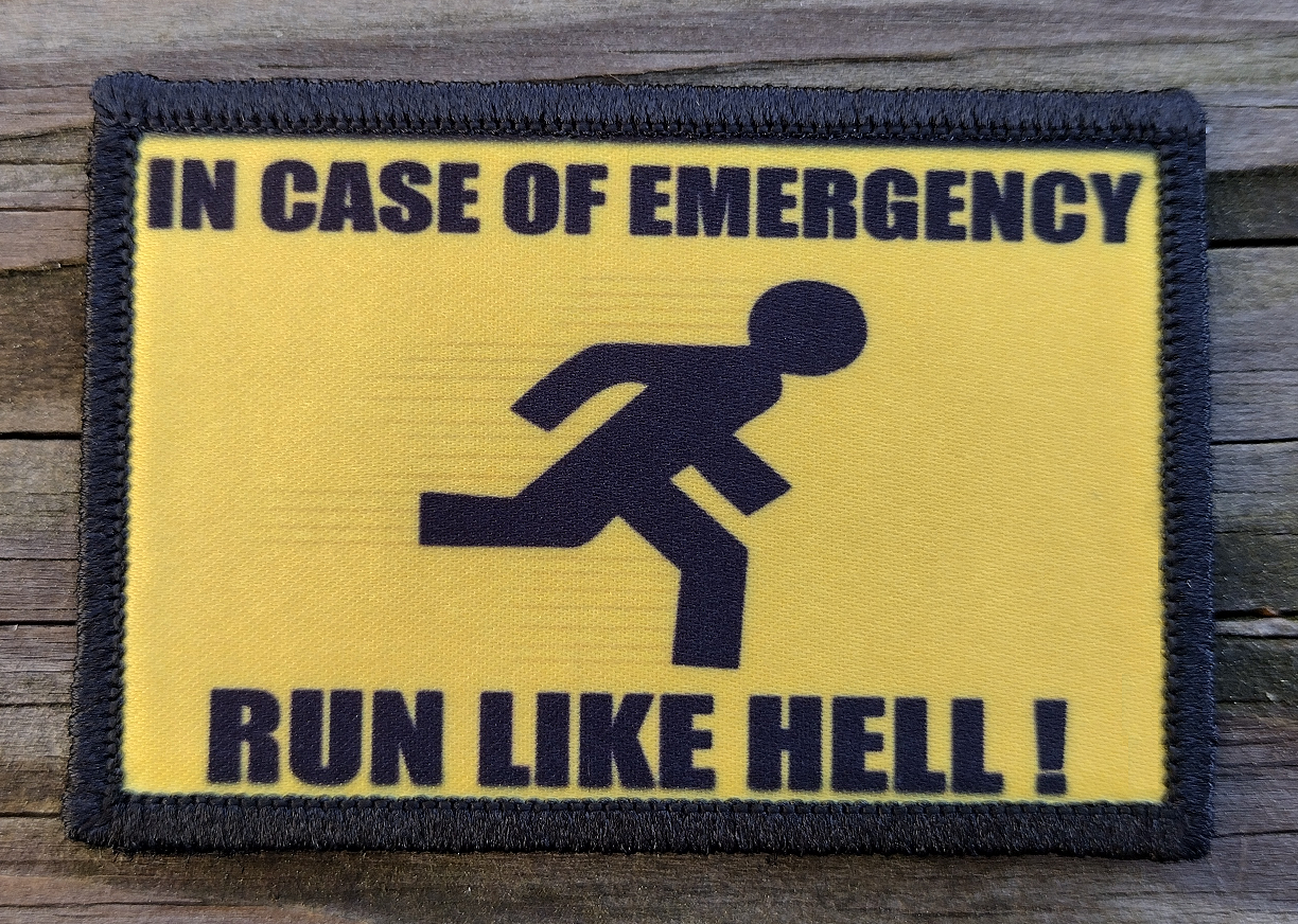 Running Like Hell In Case Of Emergency Run Like Hell Morale Patch – Rude Patch