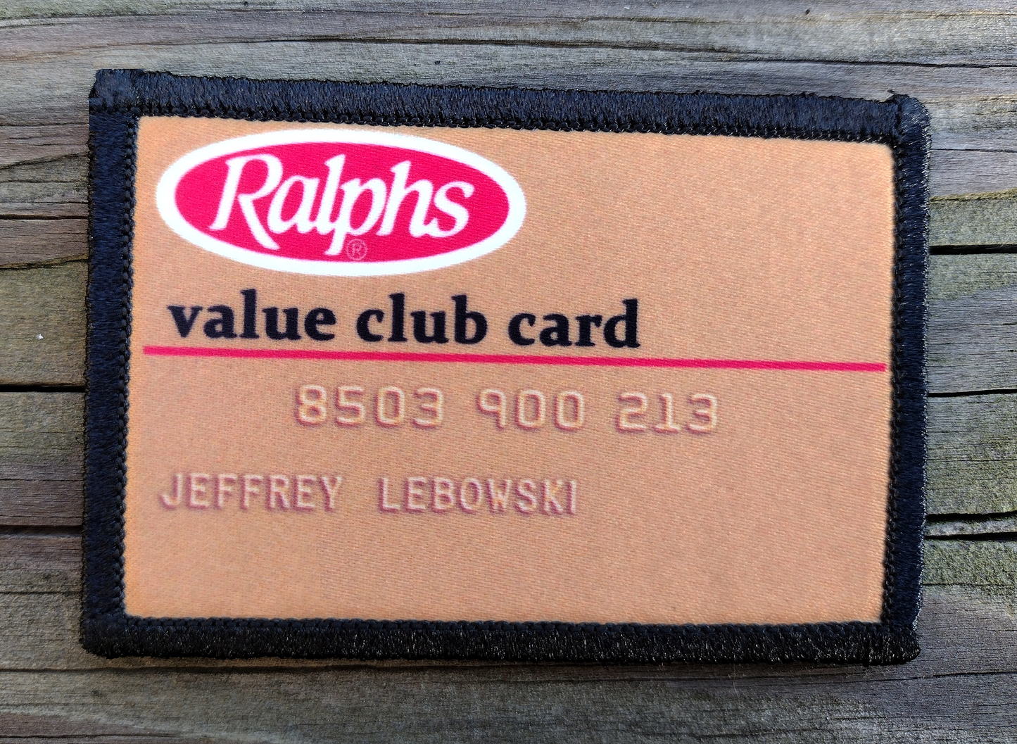 The Big Lebowski Ralphs Card Morale Patch