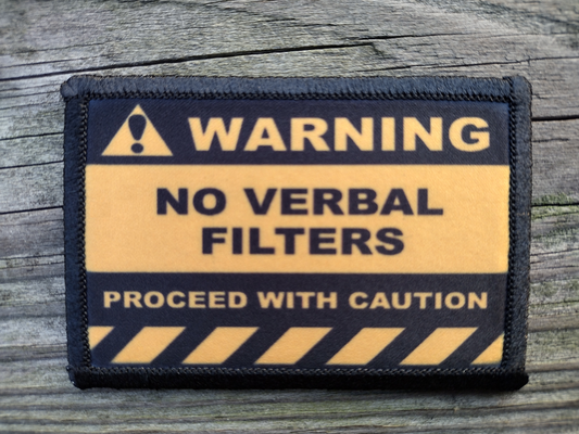 Warning No Verbal Filters Morale Patch